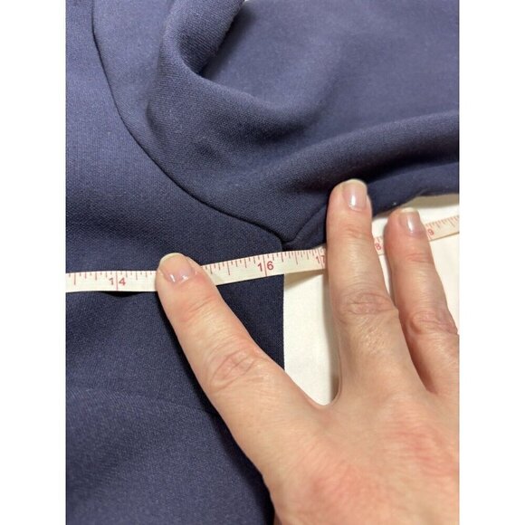 Likely Sheath Dress Navy Blue 4 Bell Sleeves Knee Length 3/4 Length Sleeve - Picture 3 of 10